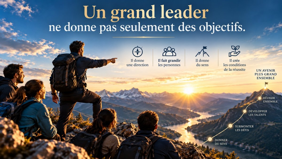 Un grand leader ne donne pas seulement des objectifs 